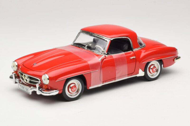 Mercedes 190 SL W121 Coupé Rood ERTL 1:18 7465 Metaal