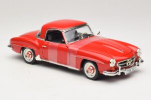 Mercedes 190 SL W121 Coupé Rood ERTL 1:18 7465 Metaal — afbeelding 4 van 6