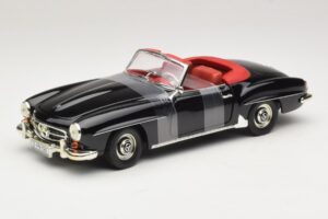 Mercedes 190 SL W121 Roadster Zwart ERTL 1:18 7464 Metaal
