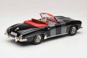 Mercedes 190 SL W121 Roadster Zwart ERTL 1:18 7464 Metaal — afbeelding 2 van 6