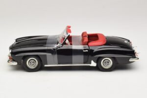 Mercedes 190 SL W121 Roadster Zwart ERTL 1:18 7464 Metaal — afbeelding 3 van 6