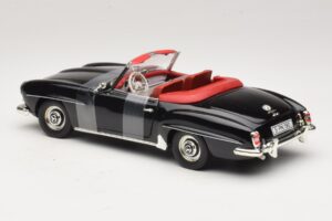 Mercedes 190 SL W121 Roadster Zwart ERTL 1:18 7464 Metaal — afbeelding 5 van 6