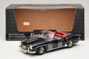 Mercedes 190 SL W121 Roadster Zwart ERTL 1:18 7464 Metaal — afbeelding 6 van 6