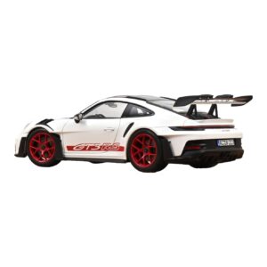 Porsche 911 992 GT3 RS Weissach Package Wit Pyro Red Norev 1:18 187373 Metaal — afbeelding 3 van 3