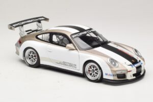Porsche 911 997 GT3 Cup Wit Met Strepen 2008 Minichamps 1:18 WAP0210130C Metaal — afbeelding 6 van 8