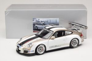 Porsche 911 997 GT3 Cup Wit Met Strepen 2008 Minichamps 1:18 WAP0210130C Metaal — afbeelding 8 van 8
