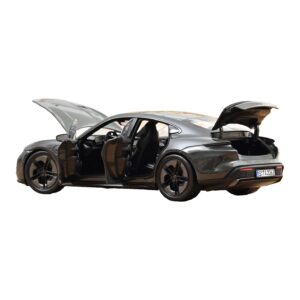 Porsche Taycan Turbo S Slate Grey Neo Norev 1:18 187654 Metaal — afbeelding 2 van 5