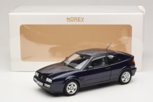 Volkswagen Corrado VR6 Aqua Blue Metallic Gelimiteerde Editie Norev 1:18 188660 Metaal — afbeelding 8 van 8