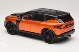 Dacia Duster Mk3 Redust Sport 4x2 Hybrid Metallic Orange Otto 1:18 OT1316 Hars — afbeelding 5 van 6