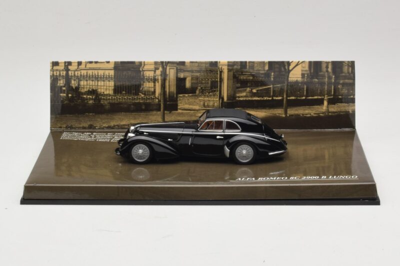 Alfa Romeo 8C 2900B Lungo Zwart Minichamps 1:43 436120421 Metaal
