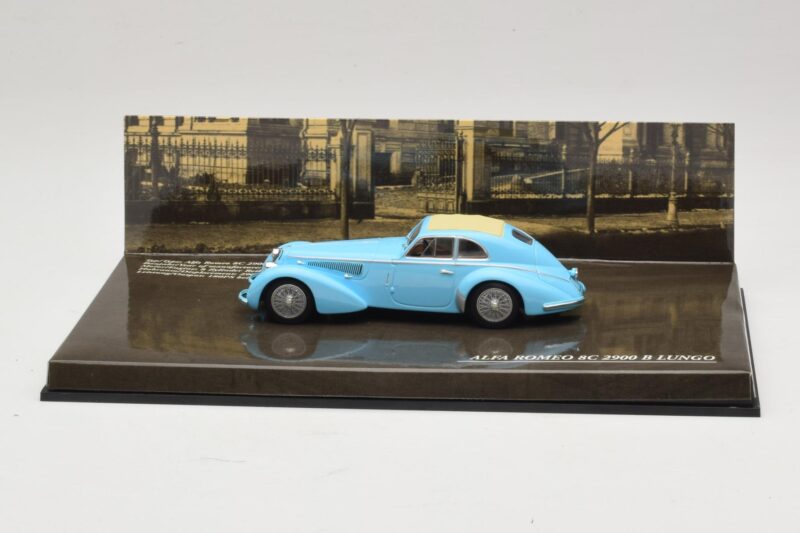 Alfa Romeo 8C 2900B Lungo Lichtblauw Minichamps 1:43 436120420 Metaal