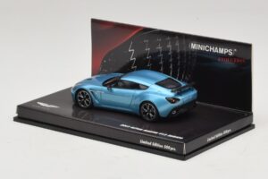 Aston Martin V12 Zagato Alba Blue Minichamps 1:43 437137222 Metaal — afbeelding 3 van 5