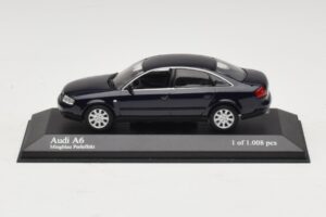 Audi A6 C5 Blauw Metallic Minichamps 1:43 430010201 Metaal