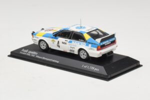 Audi Quattro #4 S. Blomqvist / B. Cederberg Rally Sweden Winner 1982 Minichamps 1:43 430821904 Metaal — afbeelding 3 van 4