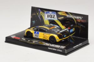 Audi R8 LMS GT3 #102 H-J. Stuck / H. Heyer Black Falcon 24 Hours of Nurburgring 2010 Minichamps 1:43 437101912 Metaal — afbeelding 3 van 5