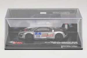 Audi R8 LMS GT3 #111 Metha / Breslin Black Falcon 24 Hours of Nurburgring 2010 Minichamps 1:43 437101911 Metaal — afbeelding 4 van 5