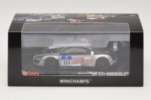 Audi R8 LMS GT3 #111 Metha / Breslin Black Falcon 24 Hours of Nurburgring 2010 Minichamps 1:43 437101911 Metaal — afbeelding 5 van 5
