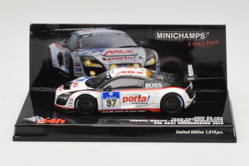 Audi R8 LMS GT3 #97 Phoenix Racing 24 Hours of Nurburgring 2010 Minichamps 1:43 Audi R8 LMS GT3 #97 Phoenix Racing 24 Hours of Nurburgring 2010 Minichamps 1:43 437101997 Metaal