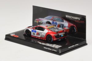 Audi R8 LMS GT3 #99 F. Biela / M. Fassler Phoenix Racing 24 Hours of Nurburgring 2010 Minichamps 1:43 437101999 Metaal — afbeelding 3 van 5