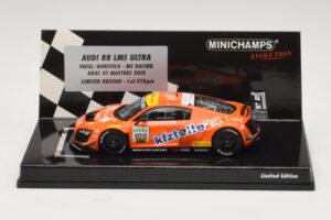 Audi R8 LMS Ultra #100 MS Racing Patel / Dobitsch ADAC GT Masters 2013 Minichamps 1:43 437130100 Metaal