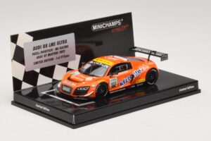 Audi R8 LMS Ultra #100 MS Racing Patel / Dobitsch ADAC GT Masters 2013 Minichamps 1:43 437130100 Metaal — afbeelding 2 van 5