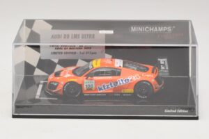 Audi R8 LMS Ultra #100 MS Racing Patel / Dobitsch ADAC GT Masters 2013 Minichamps 1:43 437130100 Metaal — afbeelding 4 van 5