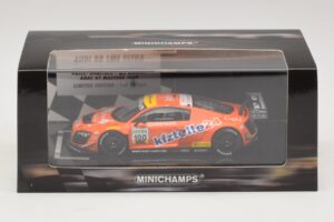Audi R8 LMS Ultra #100 MS Racing Patel / Dobitsch ADAC GT Masters 2013 Minichamps 1:43 437130100 Metaal — afbeelding 5 van 5