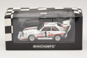 Audi Sport Quattro S1 #1 W. Rohrl Pikes Peak International Hill Climb Winner Record 1987 Minichamps 1:43 410871201 Metaal — afbeelding 4 van 4