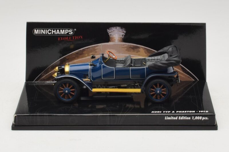 Audi Typ A Phaeton Blauw Minichamps 1:43 Audi Typ A Phaeton Blauw Minichamps 1:43 437019031 Metaal