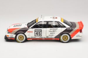 Audi V8 Quattro DTM #45 F. Biela Team AZR 1991 Minichamps 1:18 100911045 Metaal — afbeelding 4 van 8