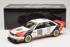 Audi V8 Quattro DTM #45 F. Biela Team AZR 1991 Minichamps 1:18 100911045 Metaal — afbeelding 8 van 8