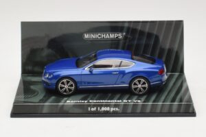Bentley Continental GT V8 Blauw Metallic Minichamps 1:43 436139982 Metaal