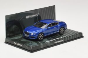 Bentley Continental GT V8 Blauw Metallic Minichamps 1:43 436139982 Metaal — afbeelding 2 van 4