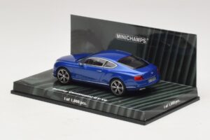 Bentley Continental GT V8 Blauw Metallic Minichamps 1:43 436139982 Metaal — afbeelding 3 van 4