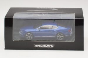 Bentley Continental GT V8 Blauw Metallic Minichamps 1:43 436139982 Metaal — afbeelding 4 van 4