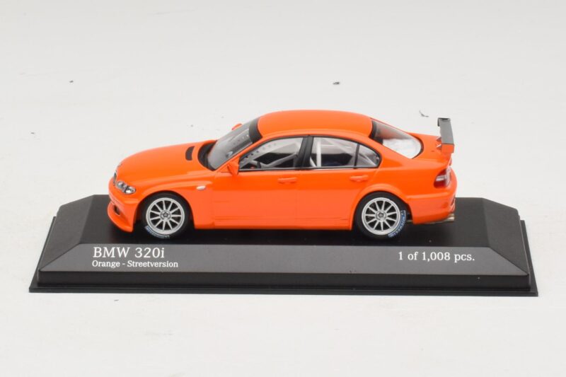 BMW 320i E46 Straatversie Oranje Minichamps 1:43 400052400 Metaal