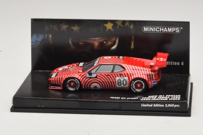 BMW M1 Procar #80 H-J. Stuck Procar Series 1980 Minichamps 1:43 444891604 Metaal