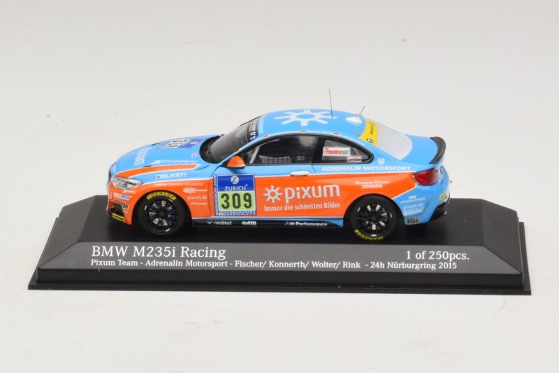 BMW M235i Pixum Team #309 Fischer / Konnerth 24 Hours of Nurburgring 2015 Minichamps 1:43 437152509 Metaal