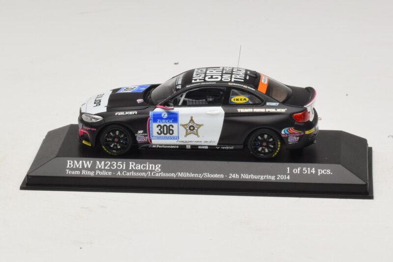BMW M235i Ring Police Team #306 Carlsson 24 Hours of Nurburgring 2014 Minichamps 1:43 437142406 Metaal