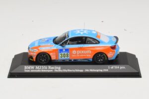 BMW M235i Team Adrenalin #308 Fischer / Zils 24 Hours of Nurburgring 2014 Minichamps 1:43 437142408 Metaal