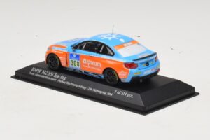 BMW M235i Team Adrenalin #308 Fischer / Zils 24 Hours of Nurburgring 2014 Minichamps 1:43 437142408 Metaal — afbeelding 3 van 4