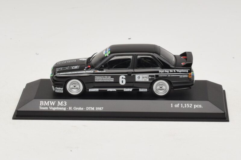 BMW M3 E30 #6 F. Grohs DTM 1987 Minichamps 1:43 430872006 Metaal