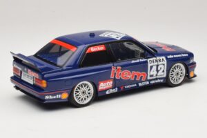 BMW M3 E30 Auto Maass #42 H. Becker DTM 1992 Minichamps 1:18 180922042 Metaal — afbeelding 3 van 8