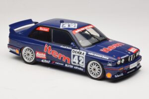 BMW M3 E30 Auto Maass #42 H. Becker DTM 1992 Minichamps 1:18 180922042 Metaal — afbeelding 6 van 8