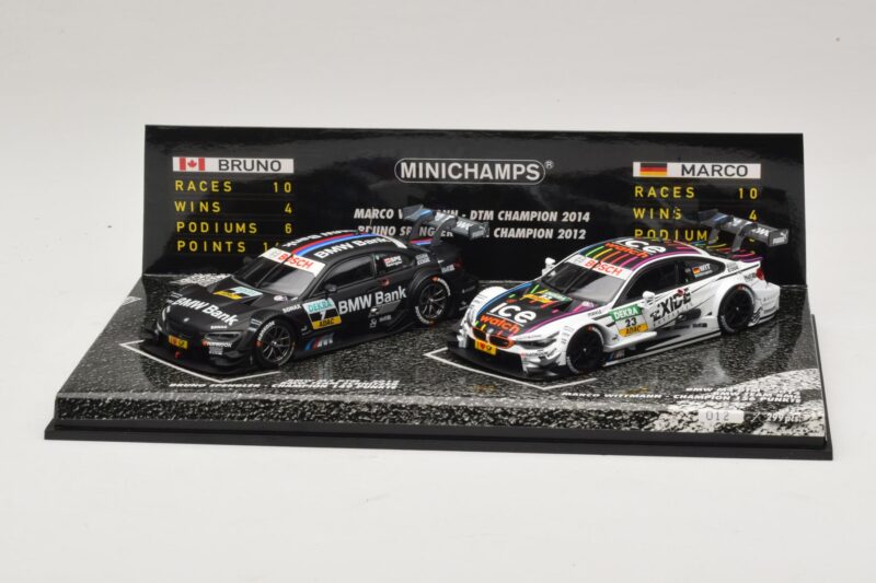 BMW M3 & M4 DTM Champions Set B. Spengler / M. Wittmann 2012 & 2014 Minichamps 1:43 412020723 Metaal