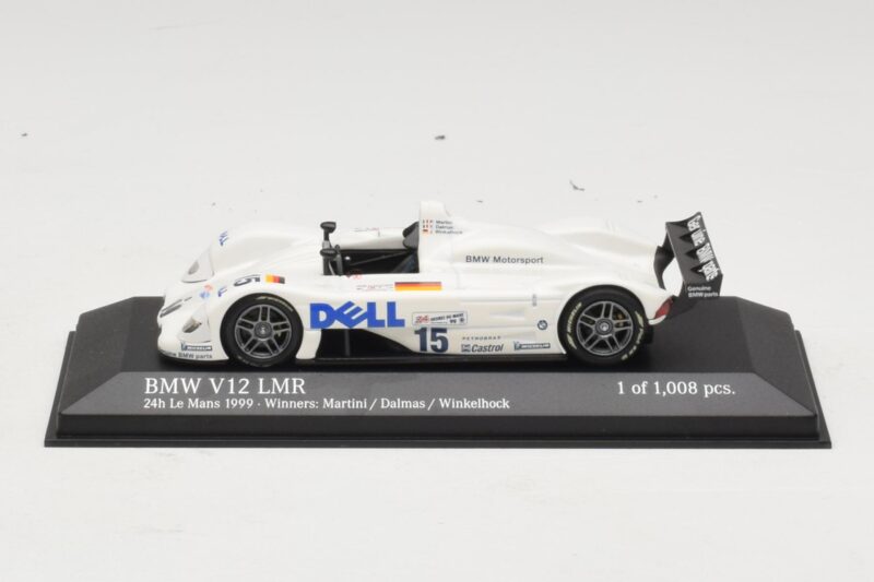 BMW V12 LMR #15 P. Martini / Y. Dalmas / J. Winkelhock 24 Hours of Le Mans Winner 1999 Minichamps 1:43 430992915 Metaal