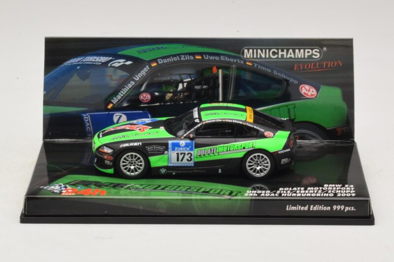 BMW Z4 Dolate Motorsport #173 24 Hours of Nürburgring 2009 Minichamps 1:43 BMW Z4 Dolate Motorsport #173 24 Hours of Nürburgring 2009 Minichamps 1:43 437092773 Metaal