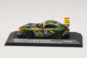 BMW Z4 GT3 Saudi Falcons #12 Al Faisal / Binladen 24 Hours of Dubai 2013 Minichamps 1:43 437132412 Metaal