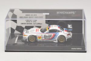 BMW Z4 GT3 Steiff #7 Muller / Ara Super GT 2015 Minichamps 1:43 447152007 Metaal — afbeelding 4 van 5