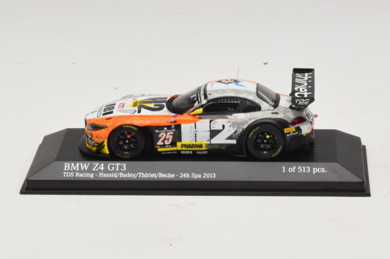 BMW Z4 GT3 TDS Racing #25 Hassid / Badey 24 Hours of Spa 2013 Minichamps 1:43 BMW Z4 GT3 TDS Racing #25 Hassid / Badey 24 Hours of Spa 2013 Minichamps 1:43 437132435 Metaal
